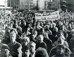 Demonstration gegen Arbeitslosigkeit